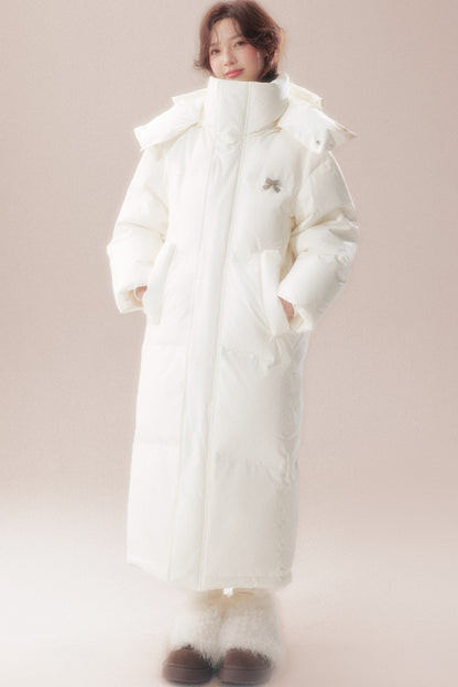 Long 90 White Goose Down Coat