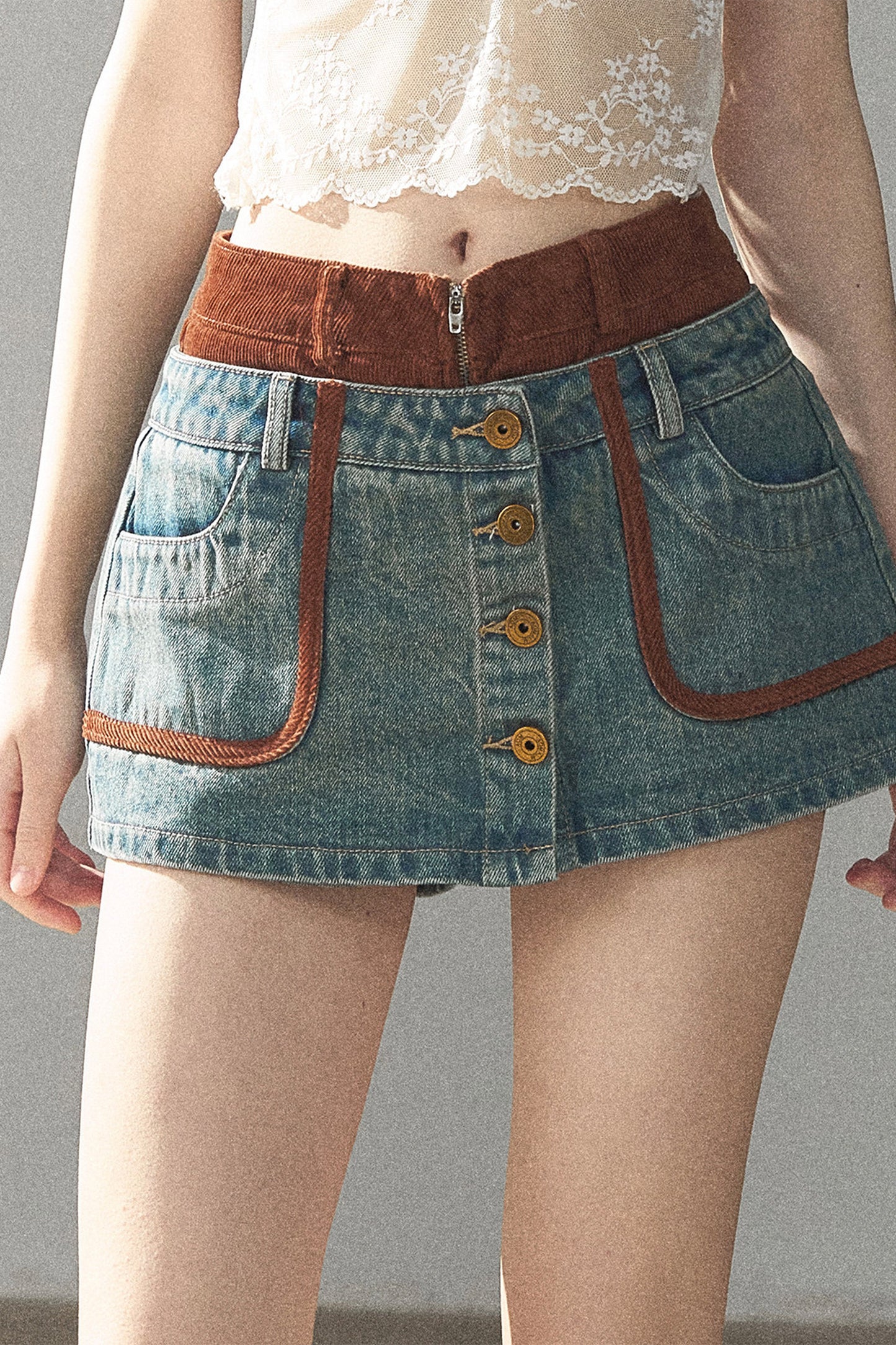 Denim Jacket & Skirt Suit Set-Up