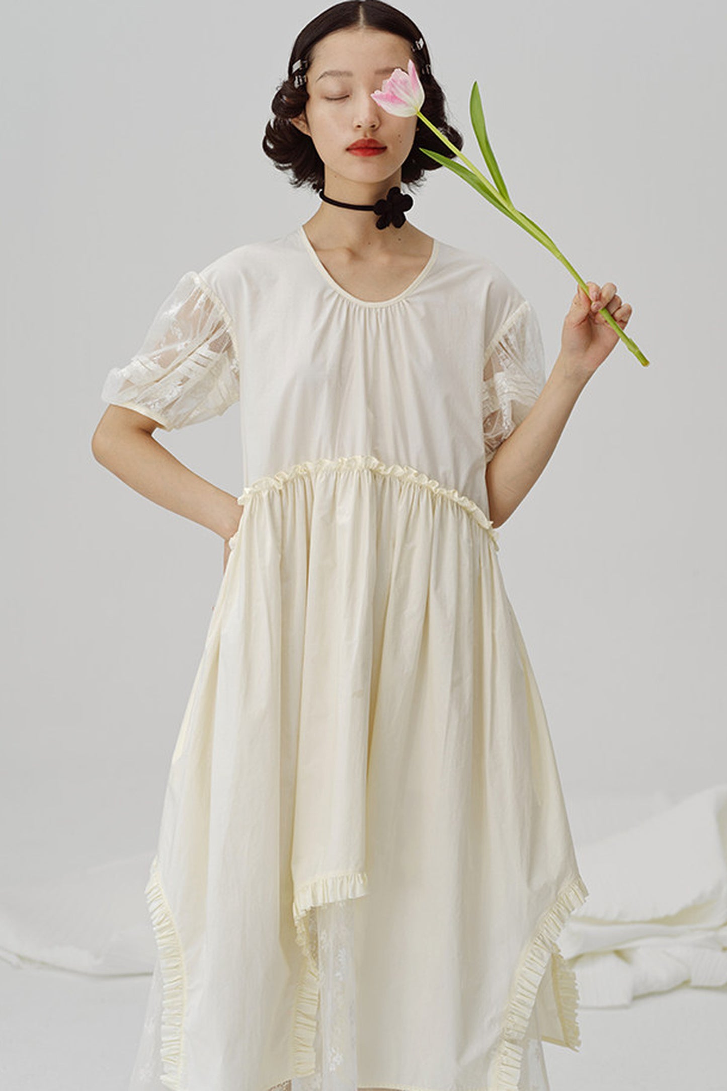 First Love Irregular Hem Dress