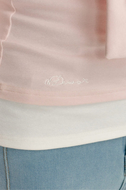 Off-Shoulder Layered-Look Tie Top