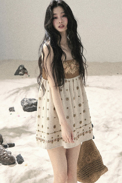 French Floral Babydoll Dress