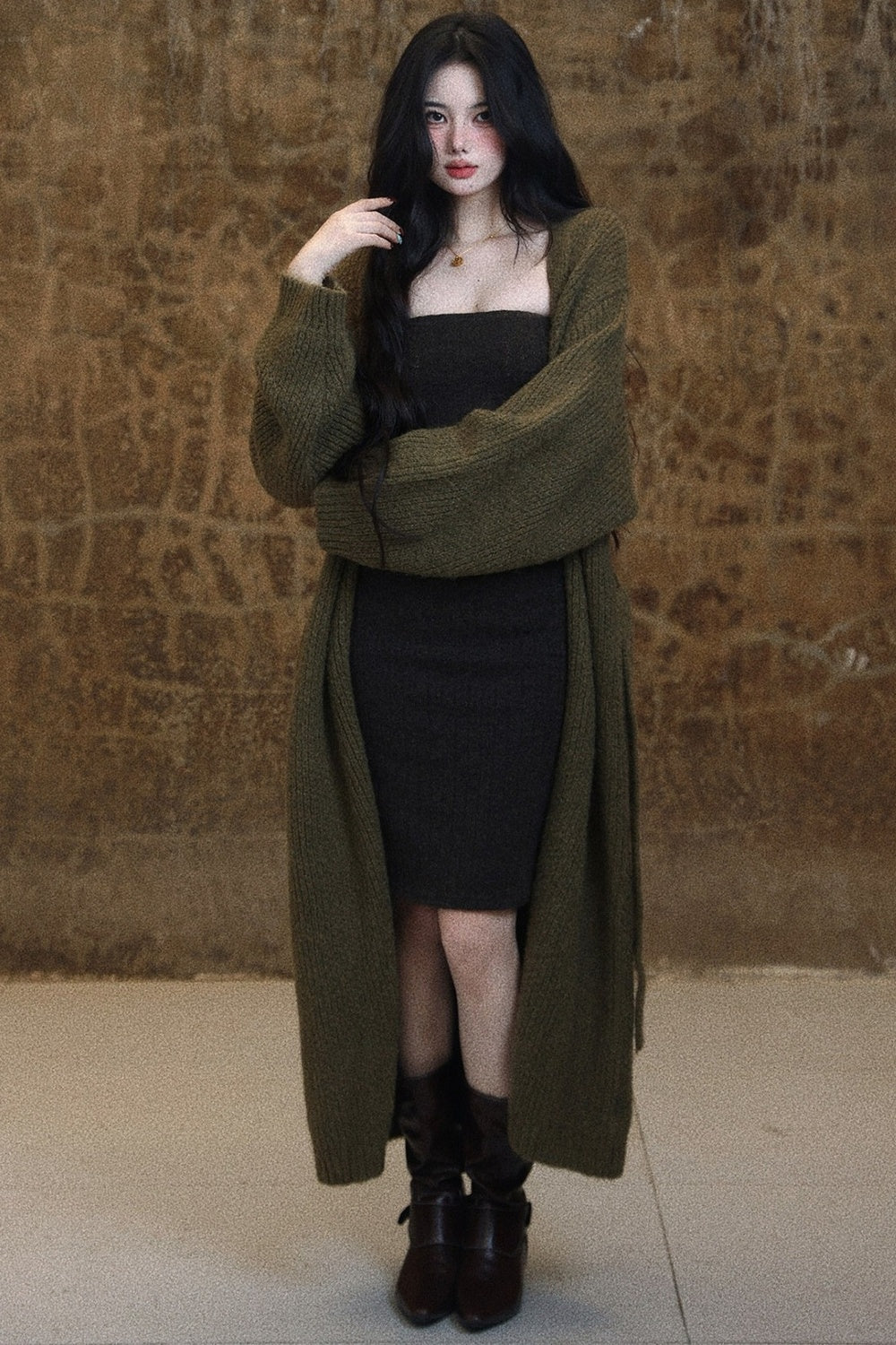 Waist-Cinched Short Textured Tube Top Set-Up