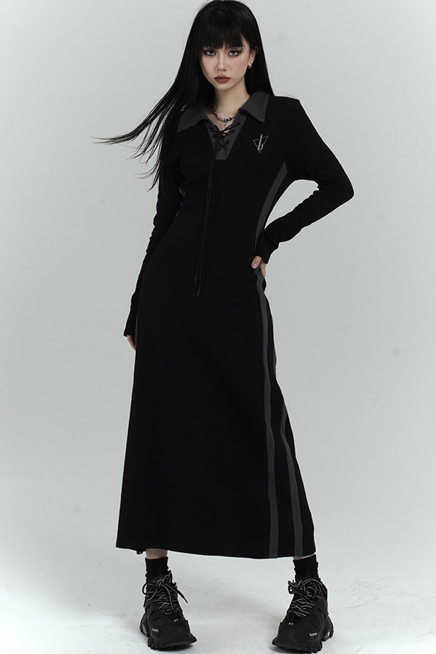 Elegant Long Black Dress
