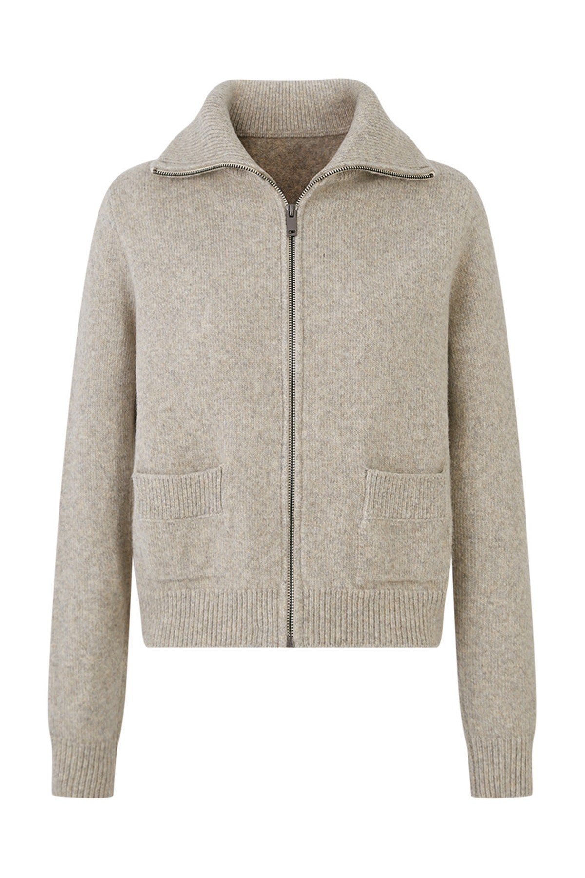 Avenement Lapel Long Sleeve Knitted Cardigan