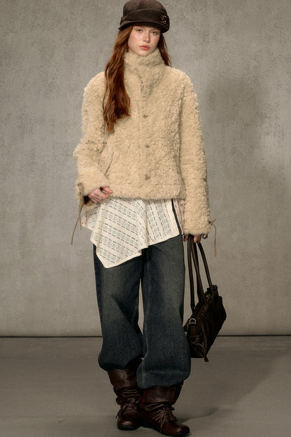 Reversible Suede Lamb Wool Jacket