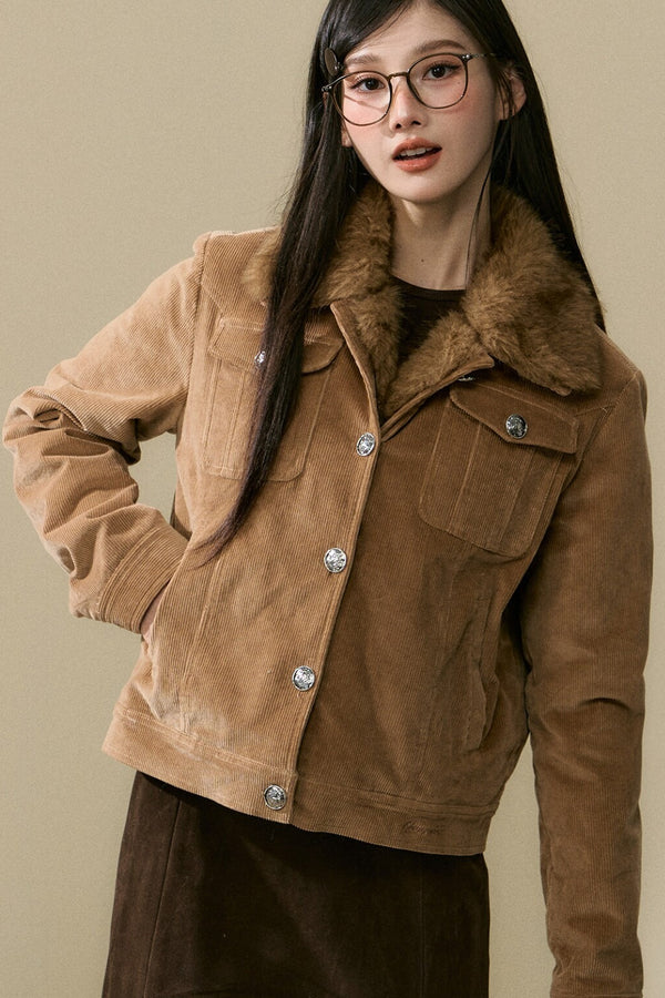 Brown Corduroy Jacket and Pants Set-Up