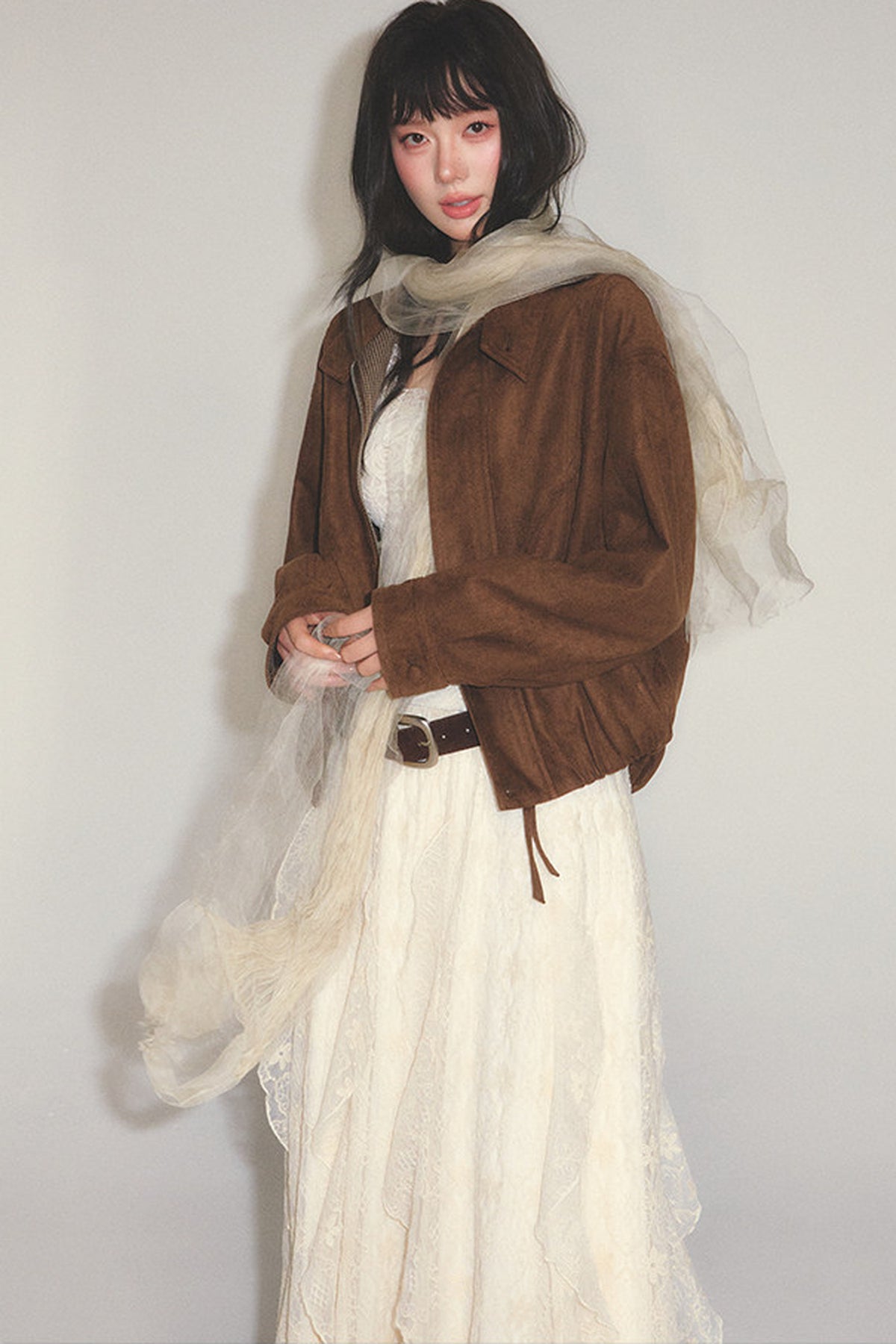 Loose Retro Suede Jacket