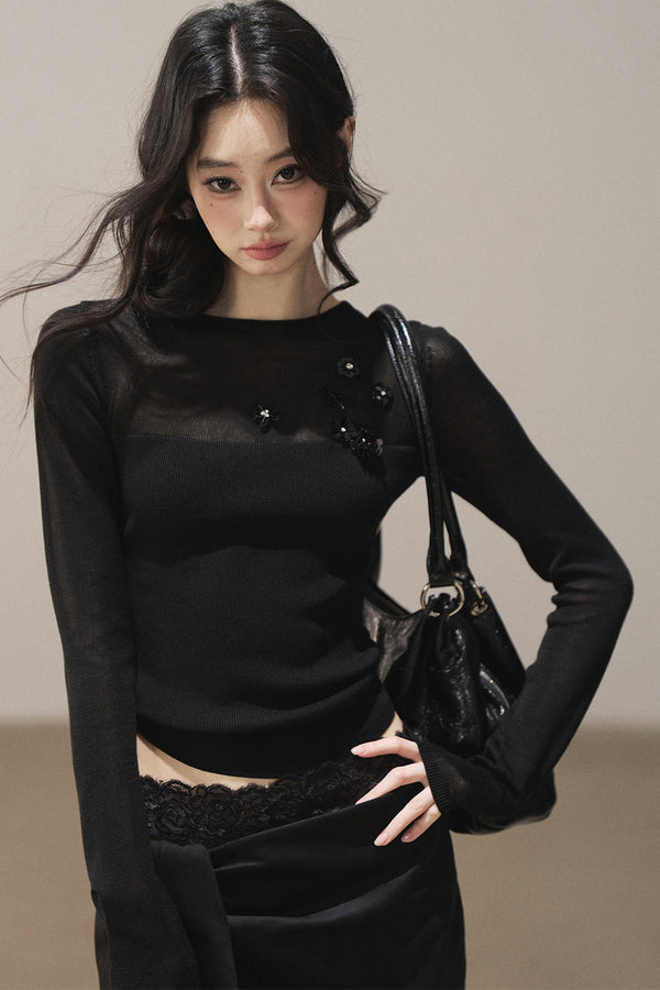 Sheer Autumn Base Blouse