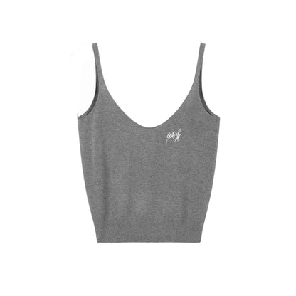 Completo canotta, gilet e pantaloni a maglia