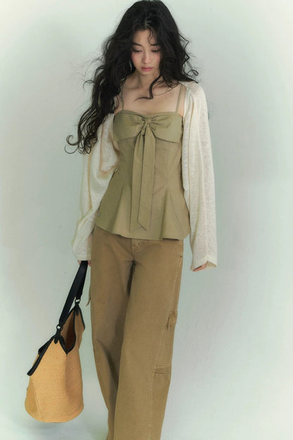 Batwing Bamboo Cardigan Set-Up