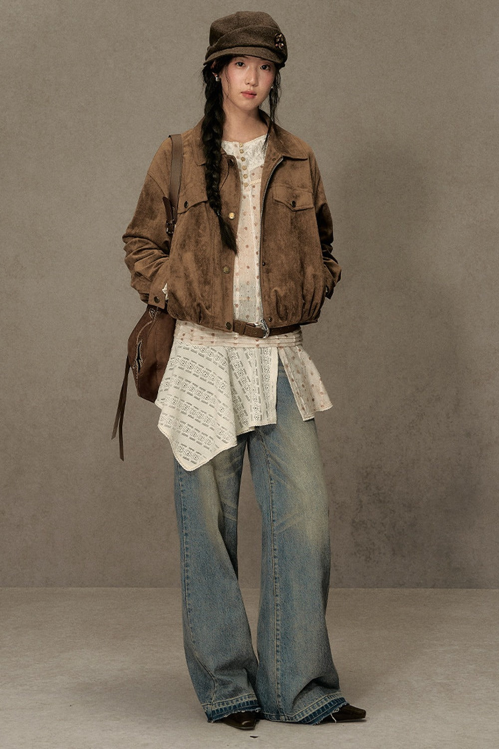 Retro Leather Biker Jacket