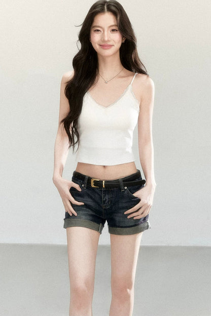 Elastic Lace V-Neck Camisole