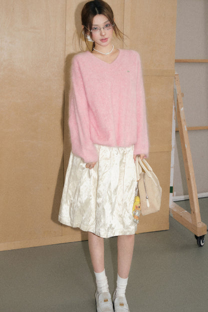 Olivia Duo Brushed Pullover Sweater and Skirt Set-Up
