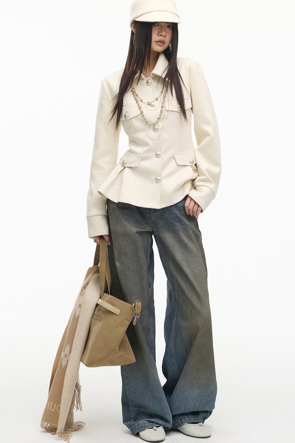 Loose Suede Long Sleeve Jacket