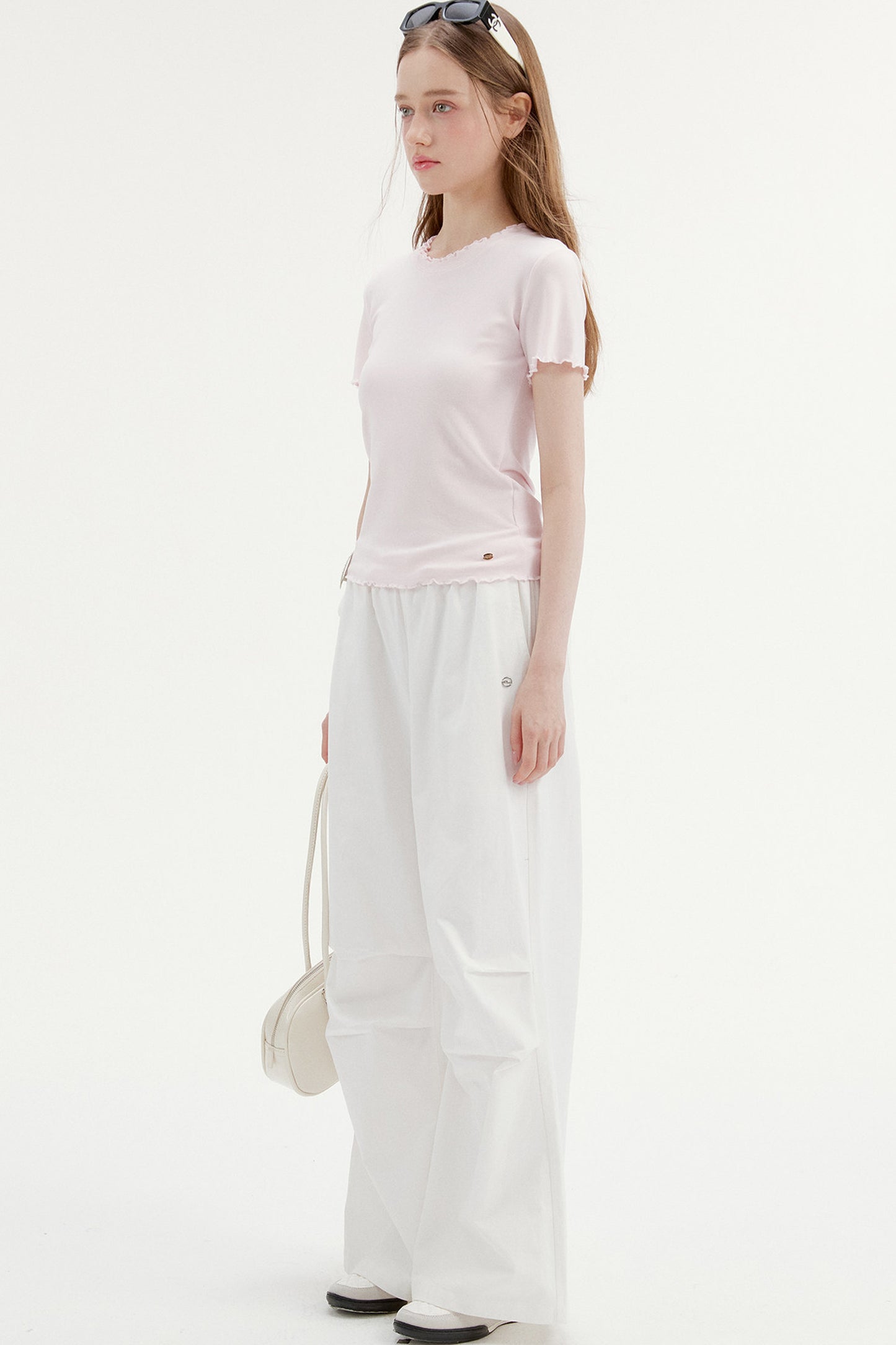 Pleated Drape Cargo Pants