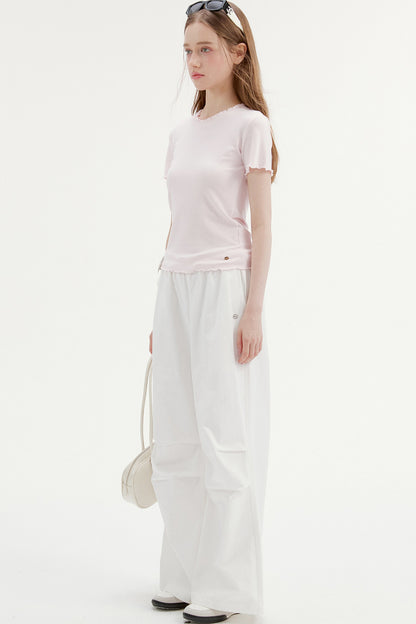 Pleated Drape Cargo Pants