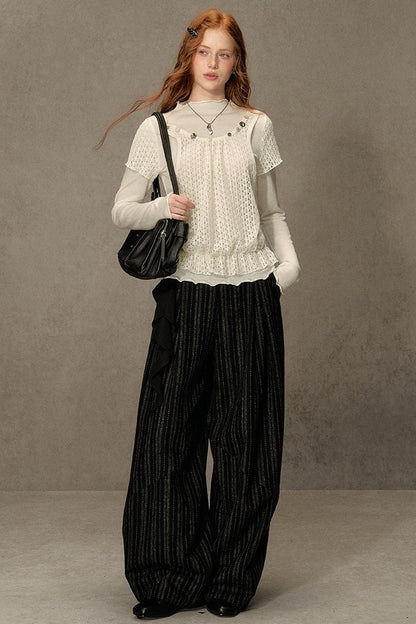 Hollow-Out Knit Sweater