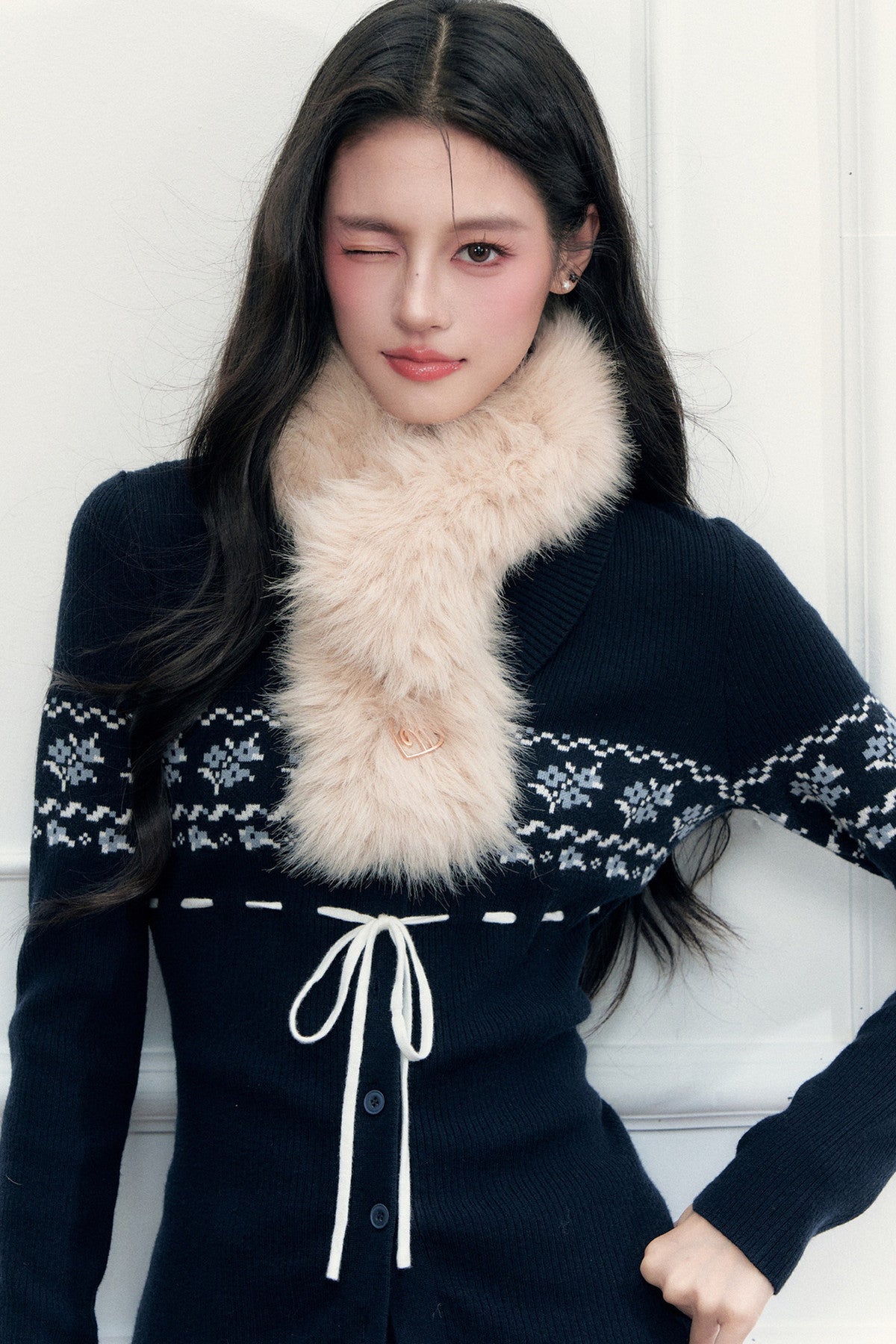 Warm Faux Fur Short Scarf