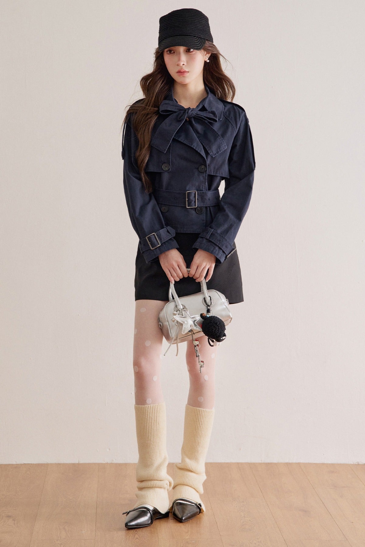 Cotton Double-Breasted Trench Coat