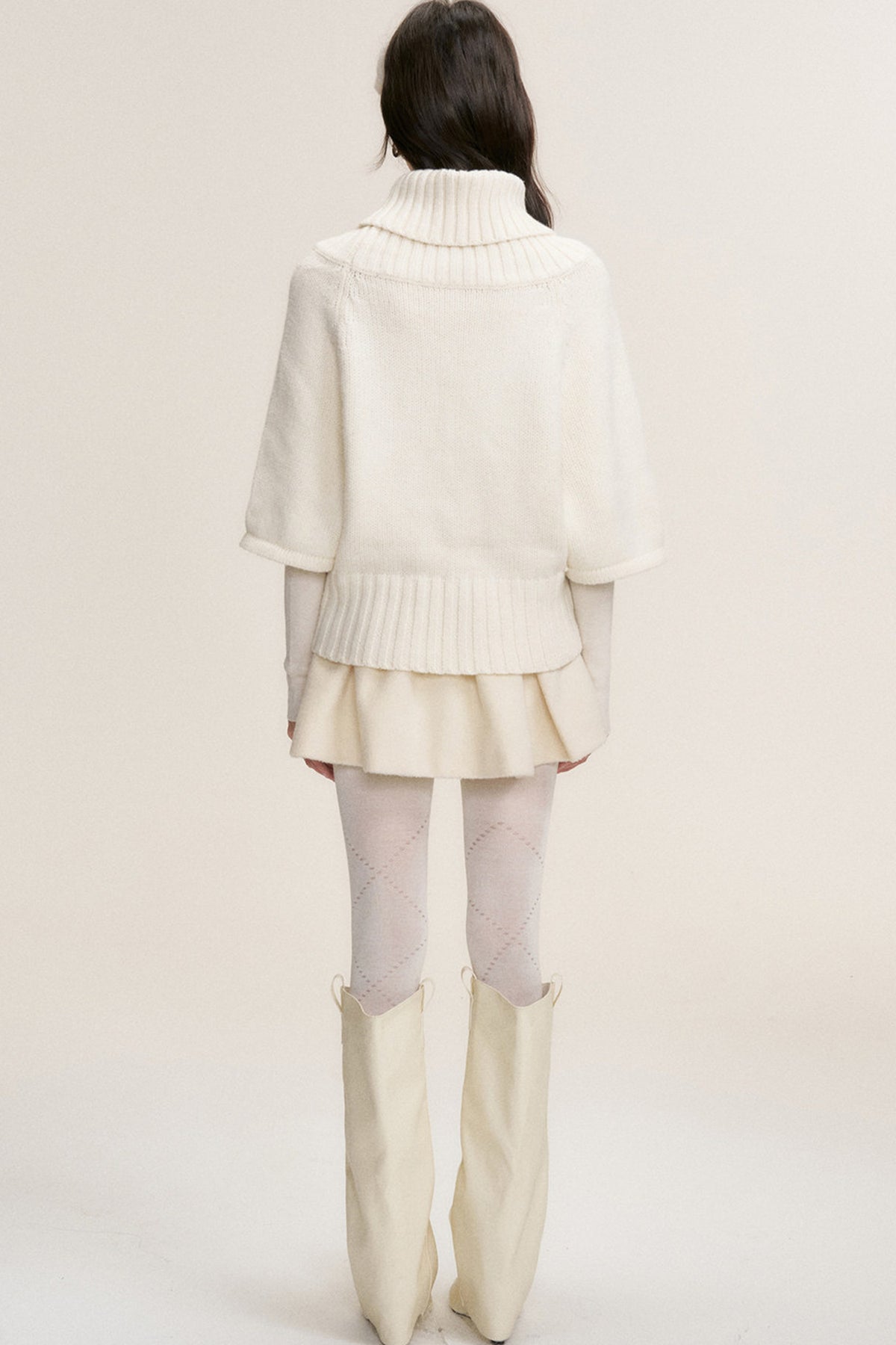 Twisted Cable Pullover Batwing Sweater