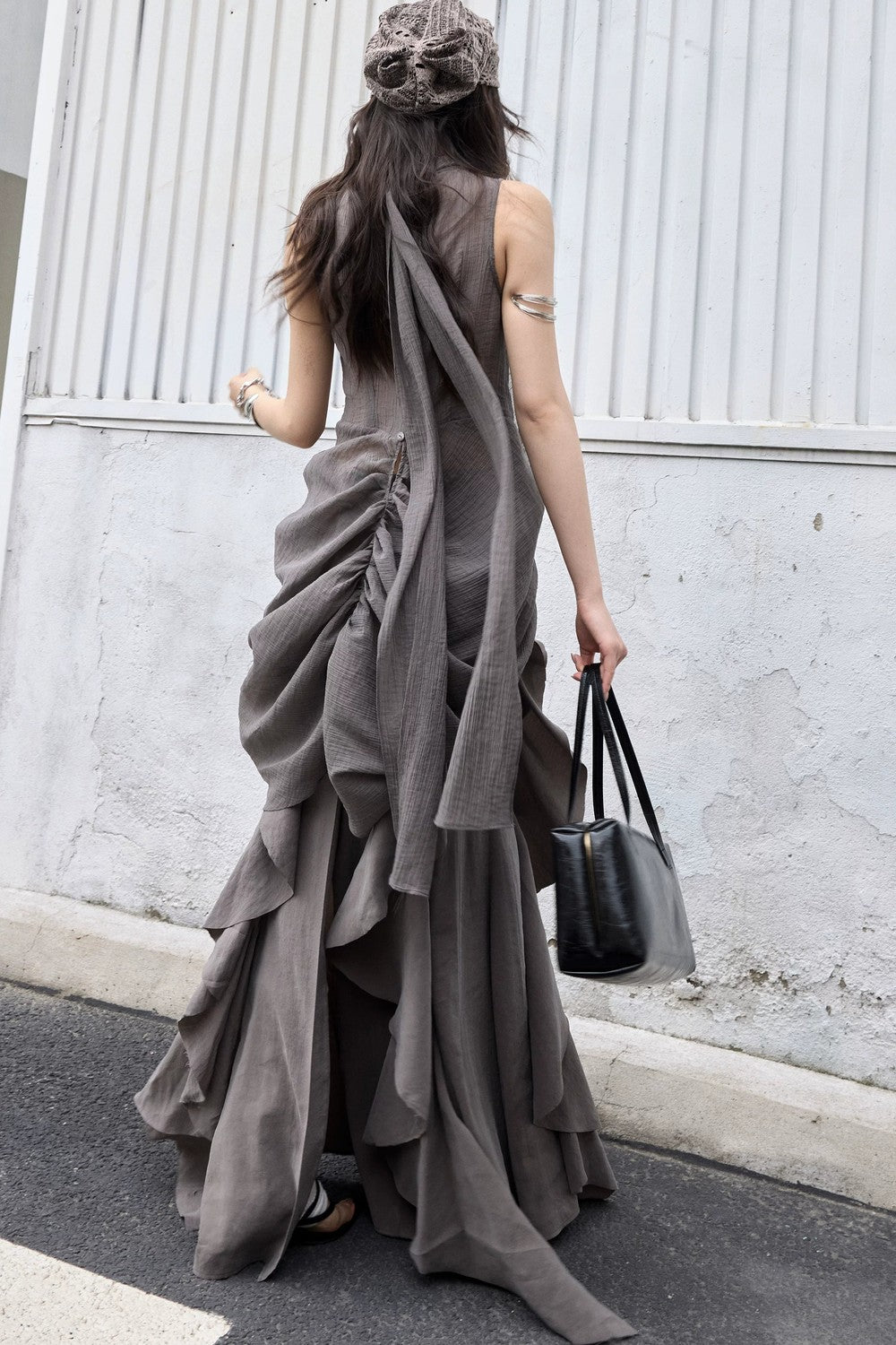 Bohemian Pleated Draped Vest