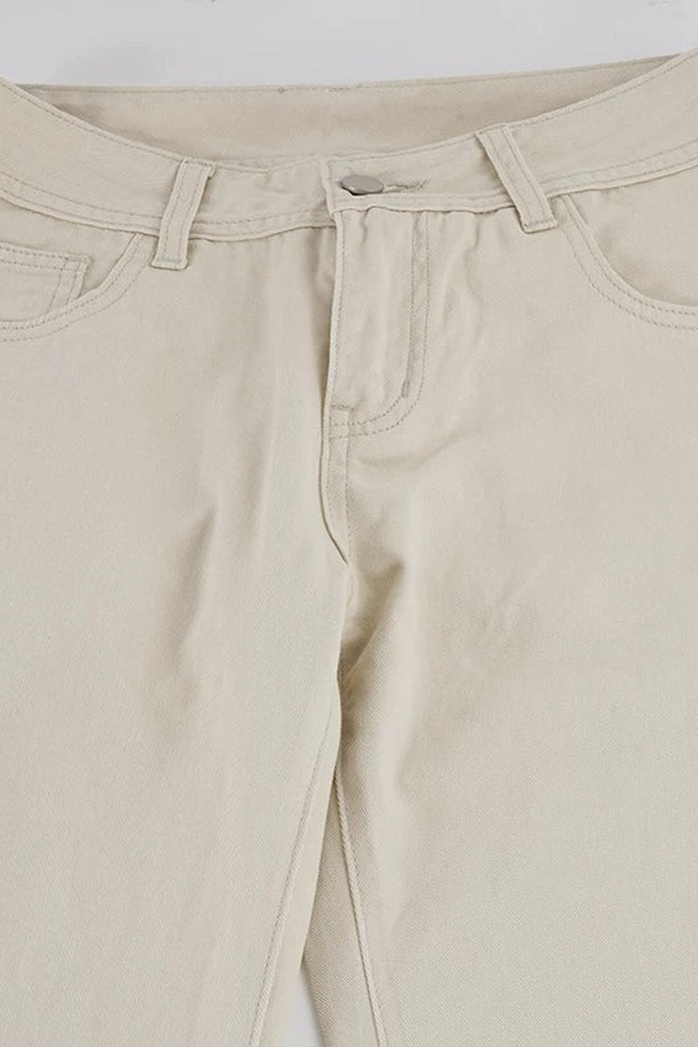 Low-Waist Flared Long Pants