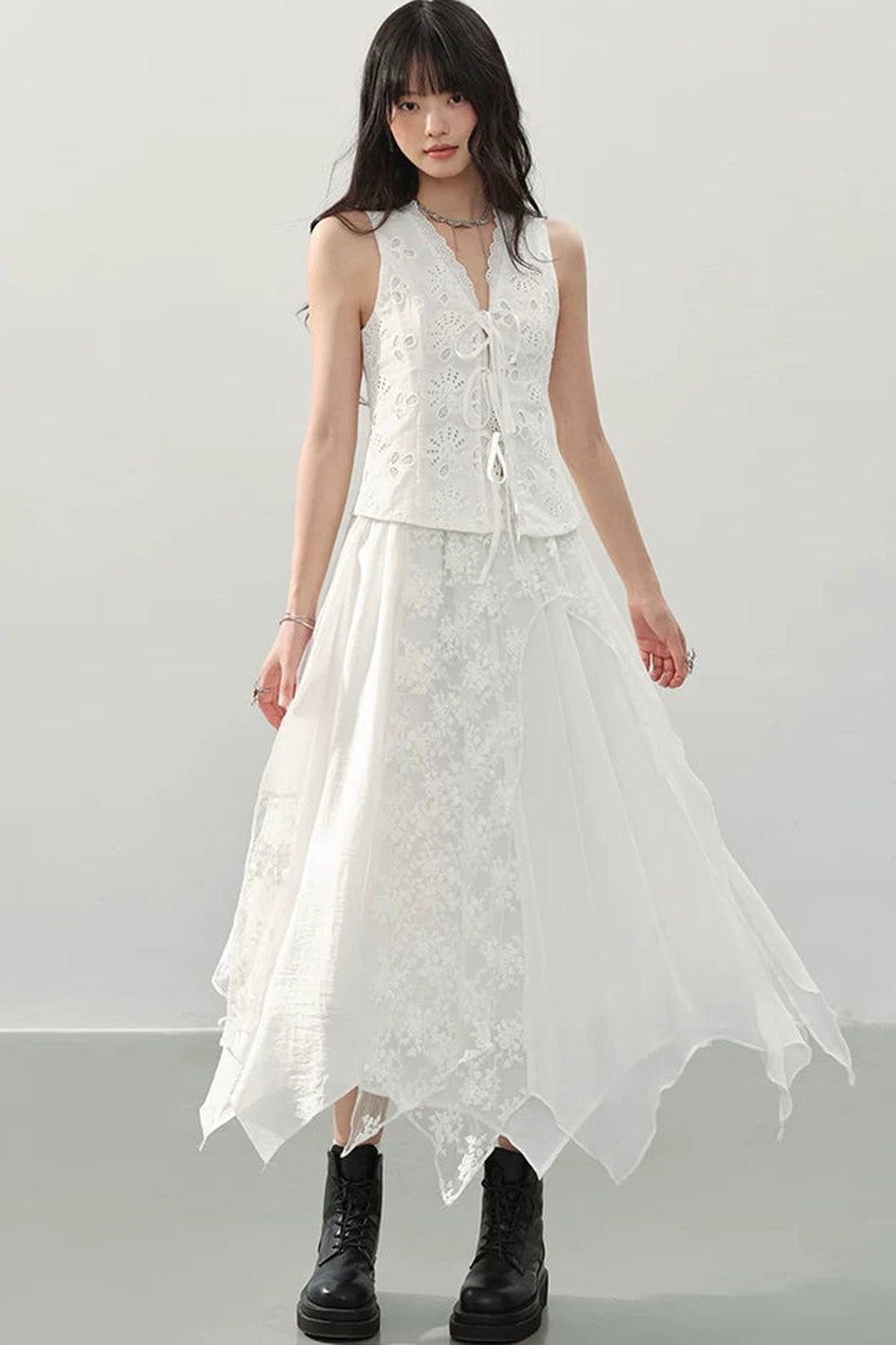 Whispering Moonlight Lace Skirt