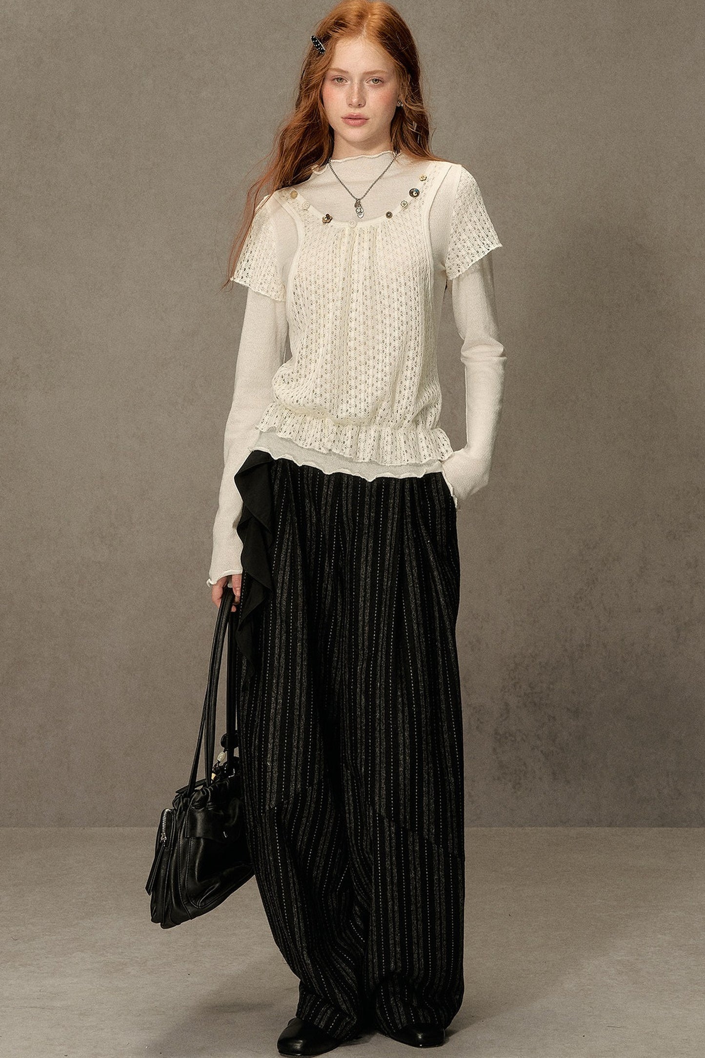 Sunset Wool Striped Pants