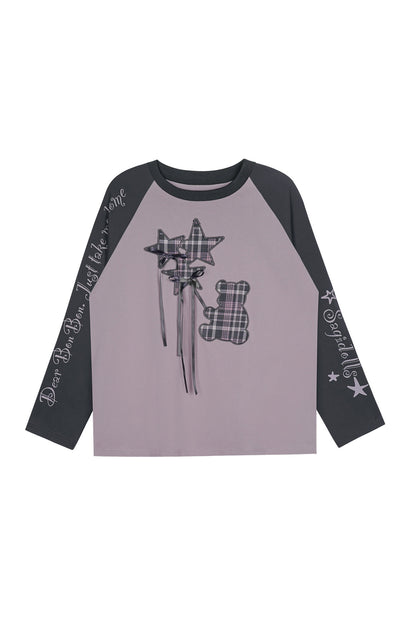 Raglan Sleeve Balloon Bear T-shirt