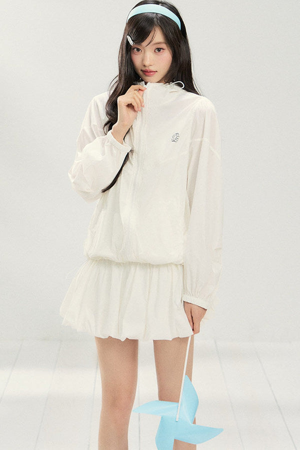 UPF50 Pleated Two-Piece Skirt Set-Up