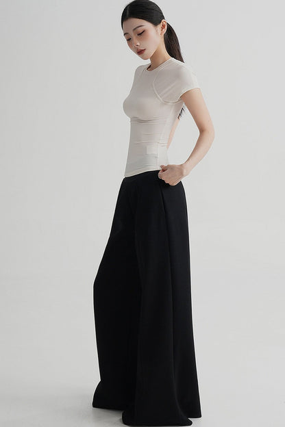 High-Waisted Flared Versatile Pants