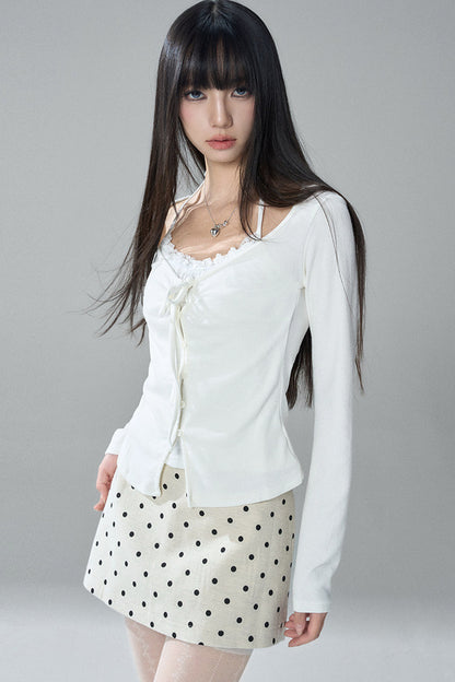 Layered-Look Halter Neck Top