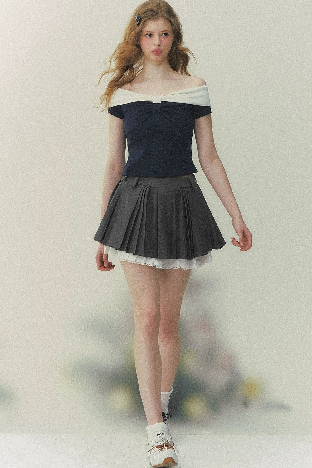 Retro Knit Short Sleeve Top