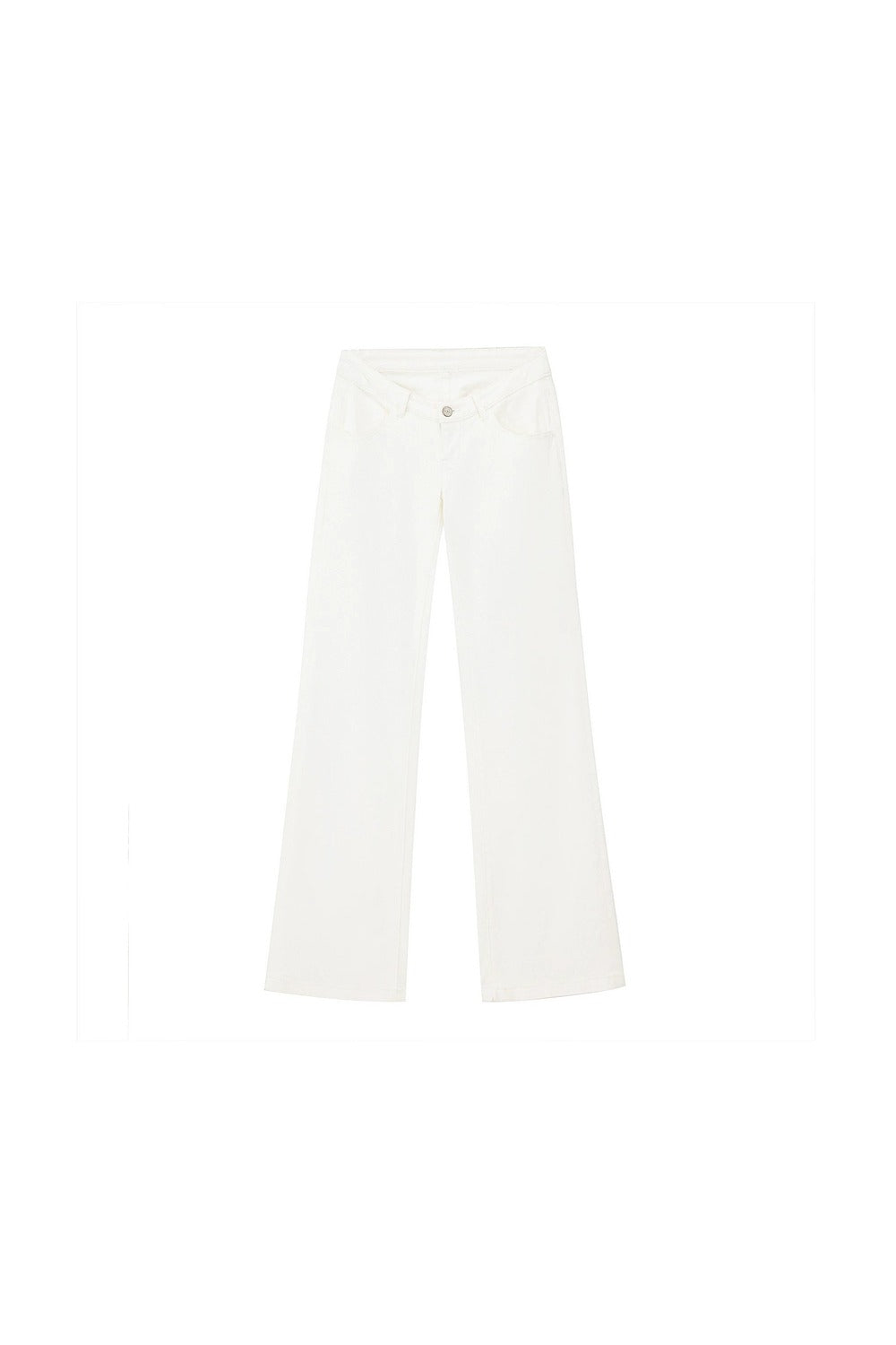 Low Waist Flare Cotton Pants