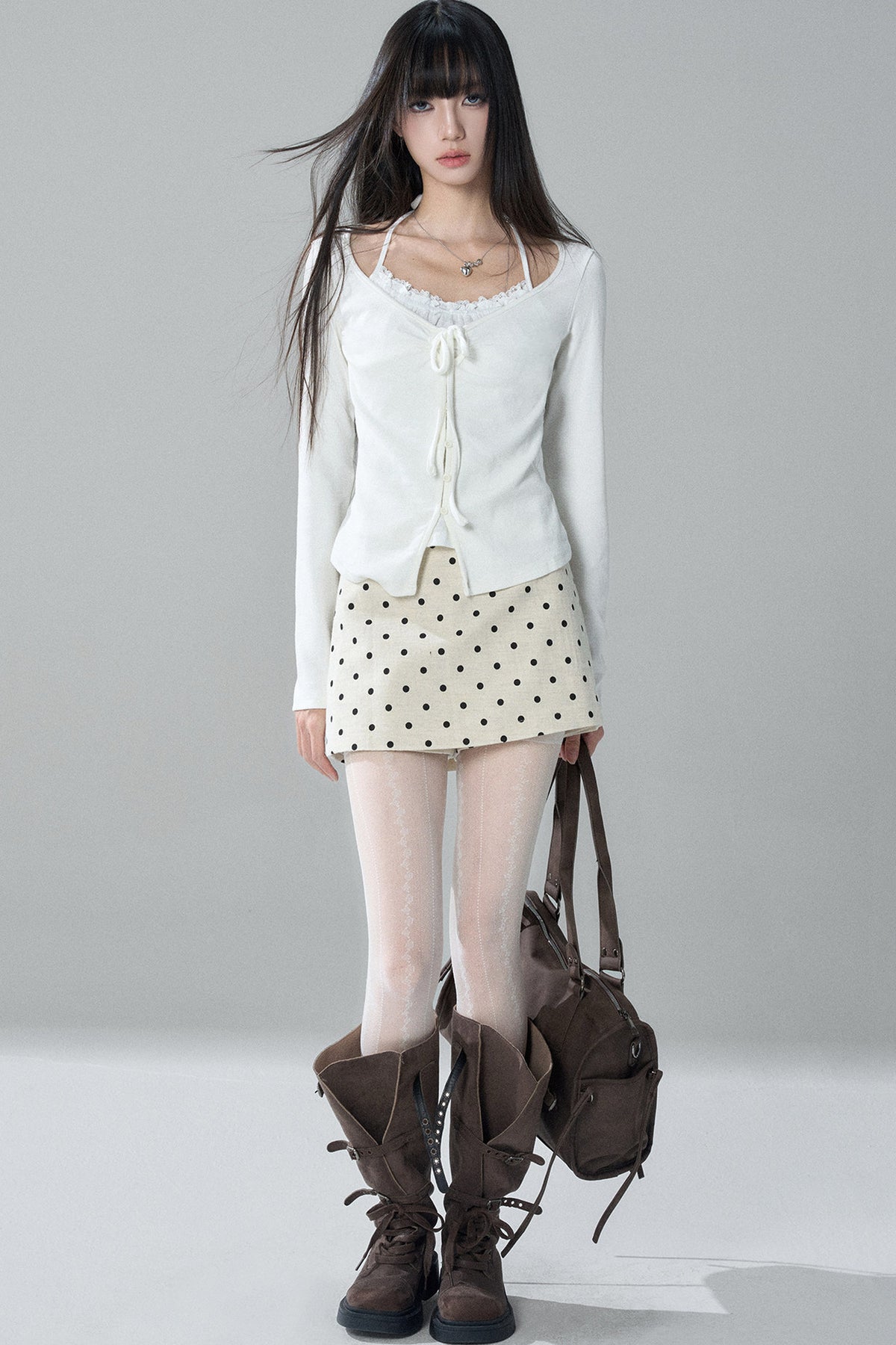 Layered-Look Halter Neck Top