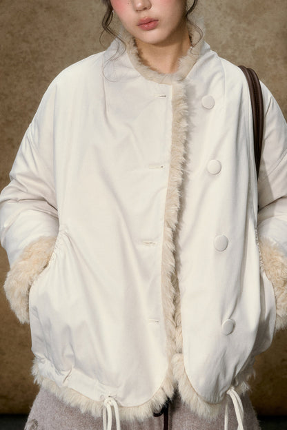 Short Fur Collar Down Jacket