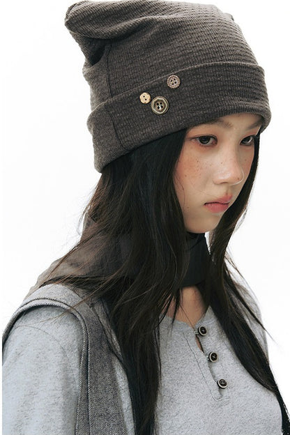 Textured Knitted Cat Ear Headwrap Hat