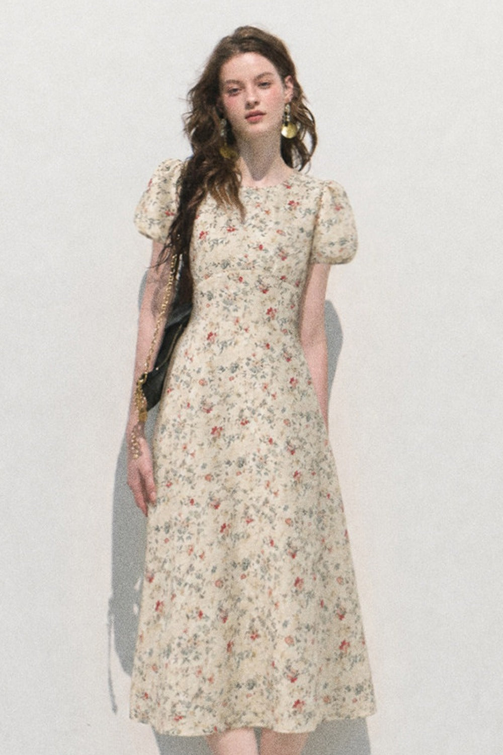 Floral Lyocell Linen Mermaid Dress