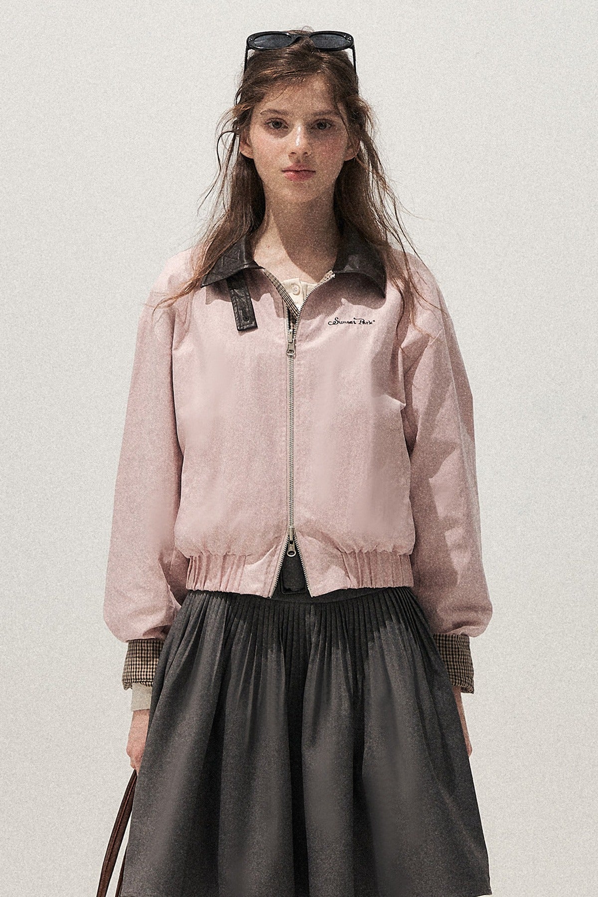 Gray Pleated Ballet Skirt