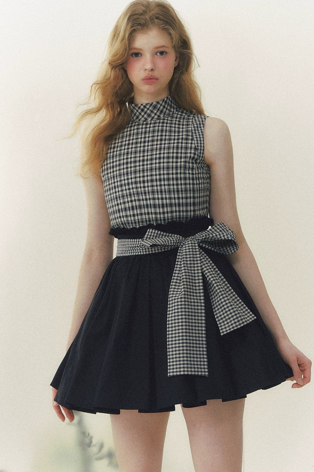 Princess Diary Plaid Puffy Dress