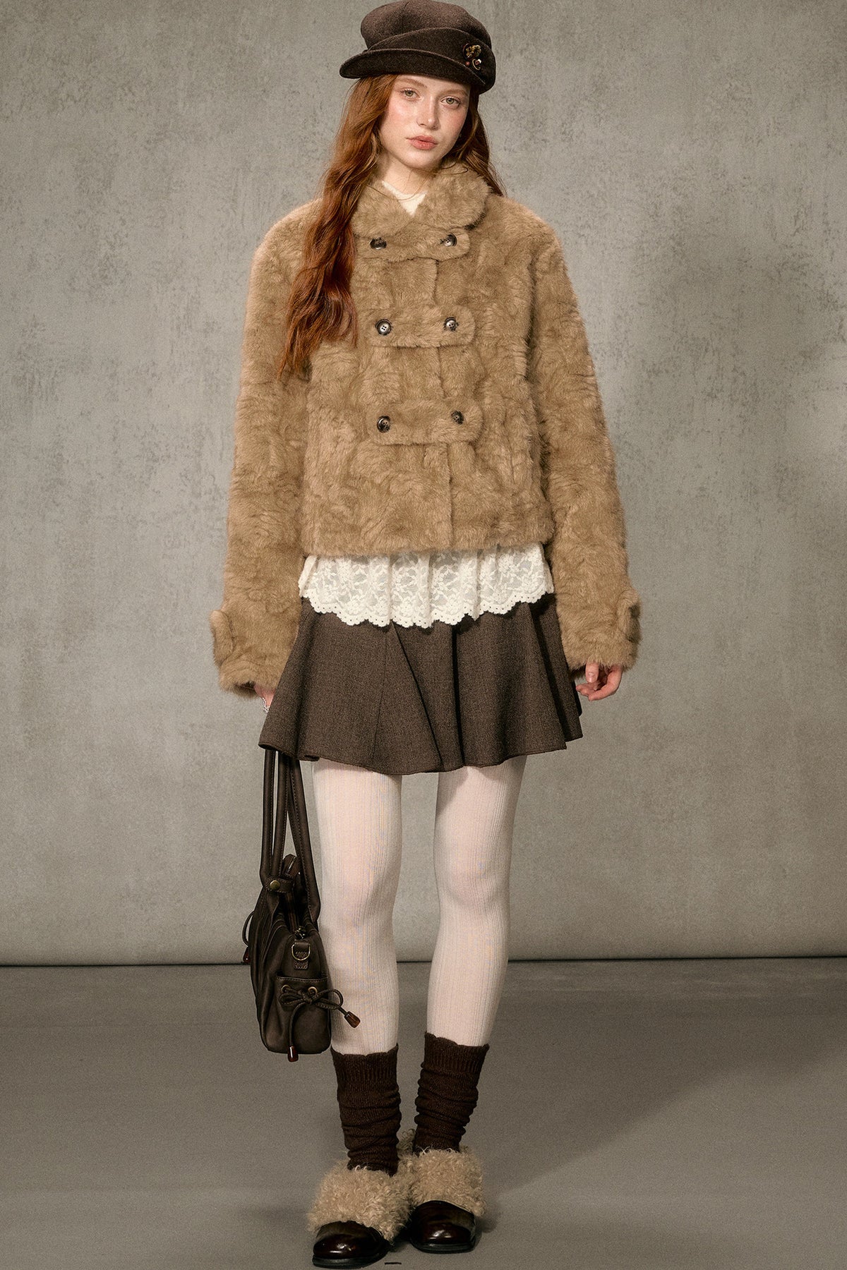 Vintage Thickened Faux Fur Jacket