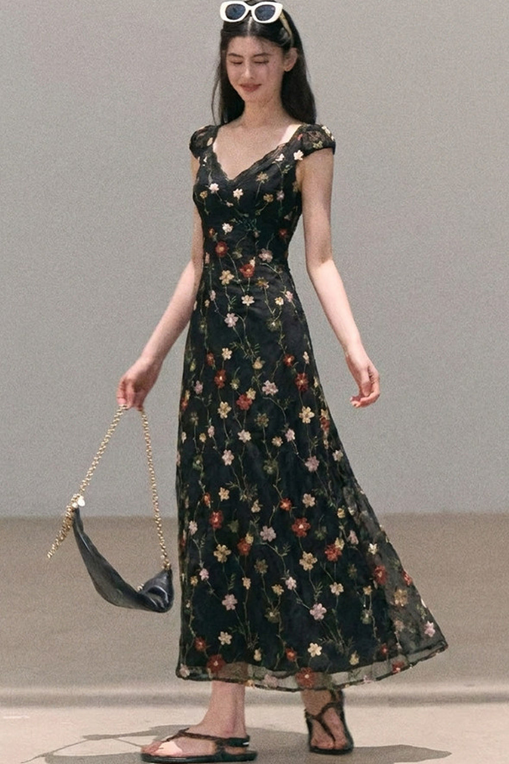 Lyocell Floral Slip Dress