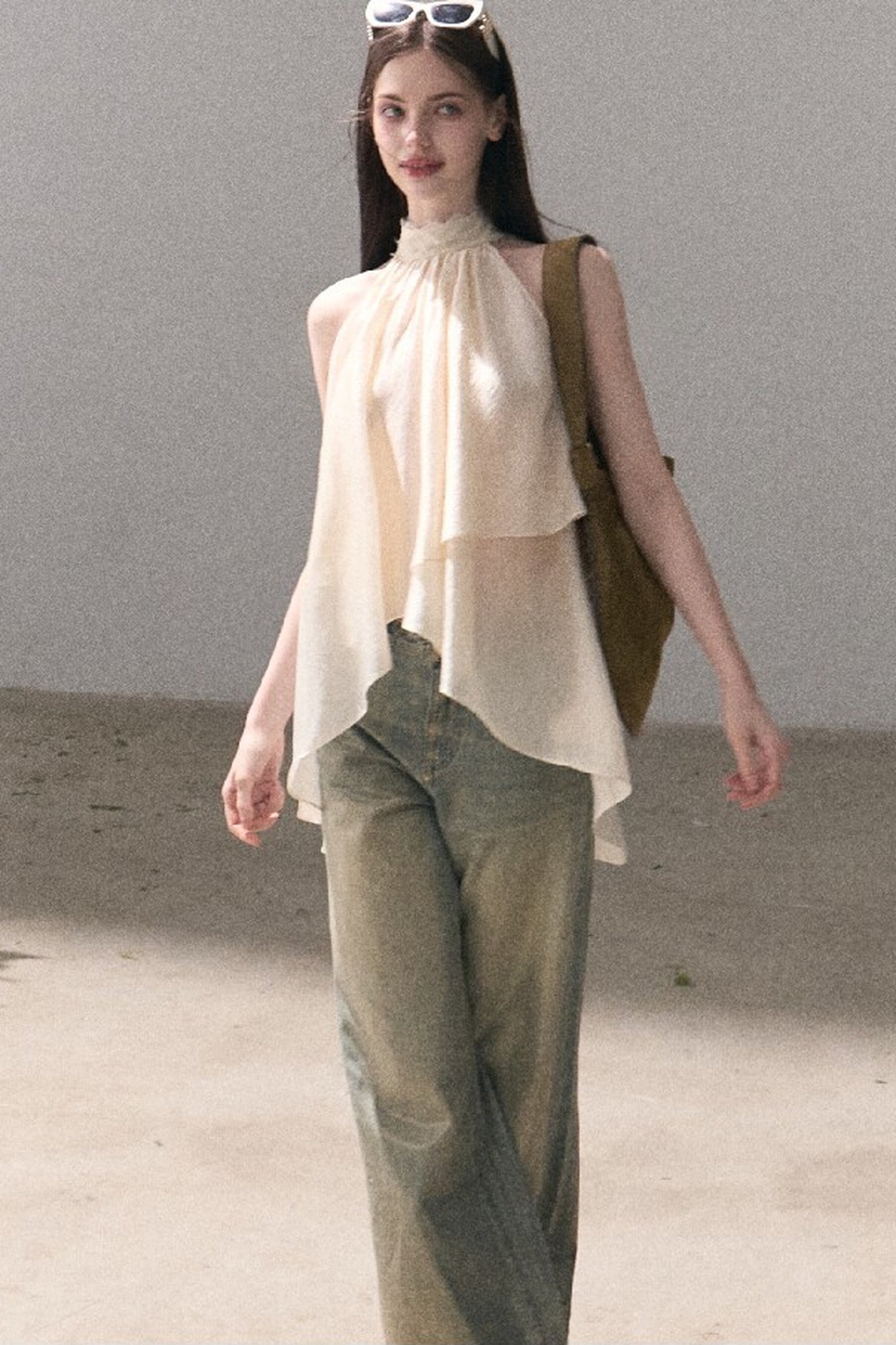 Retro Gradient Cotton Jeans