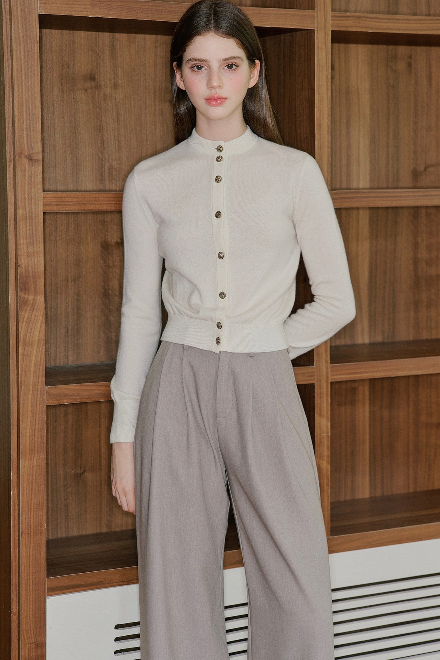 Top cardigan in cashmere stile Old Money