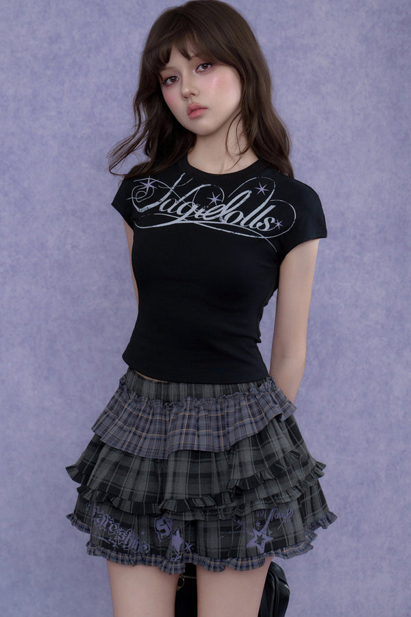 Blusa estampada dulce y atrevida