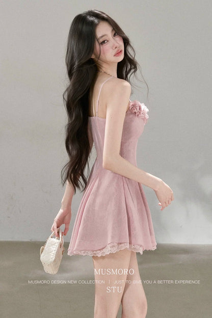 Lace Mesh Floral Dress