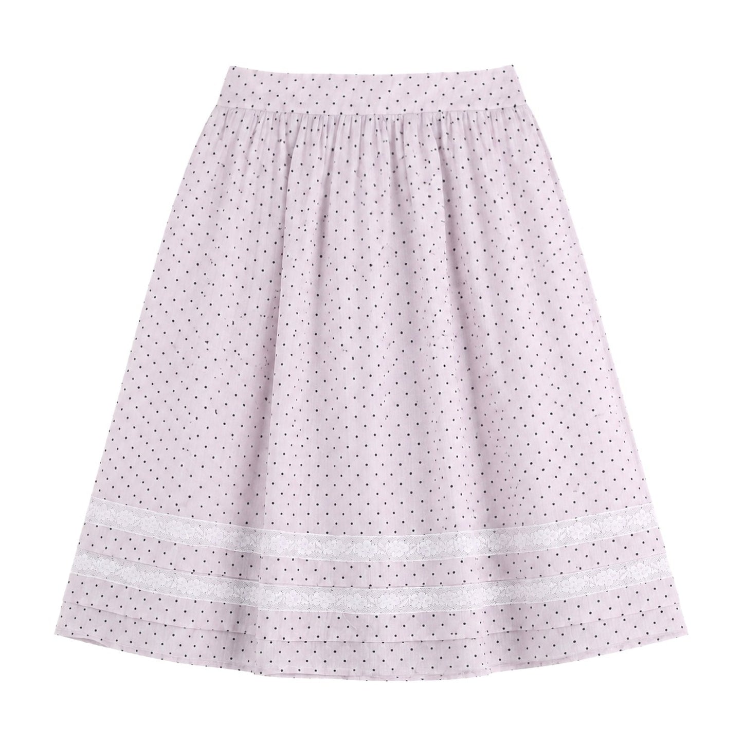 Completo canotta in pizzo Tencel e lana e gonna