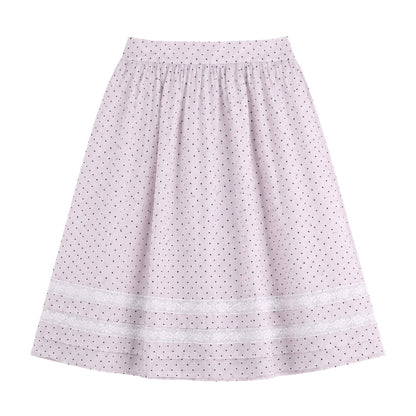 Completo canotta in pizzo Tencel e lana e gonna