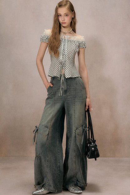 Chemise d’été à carreaux cigale