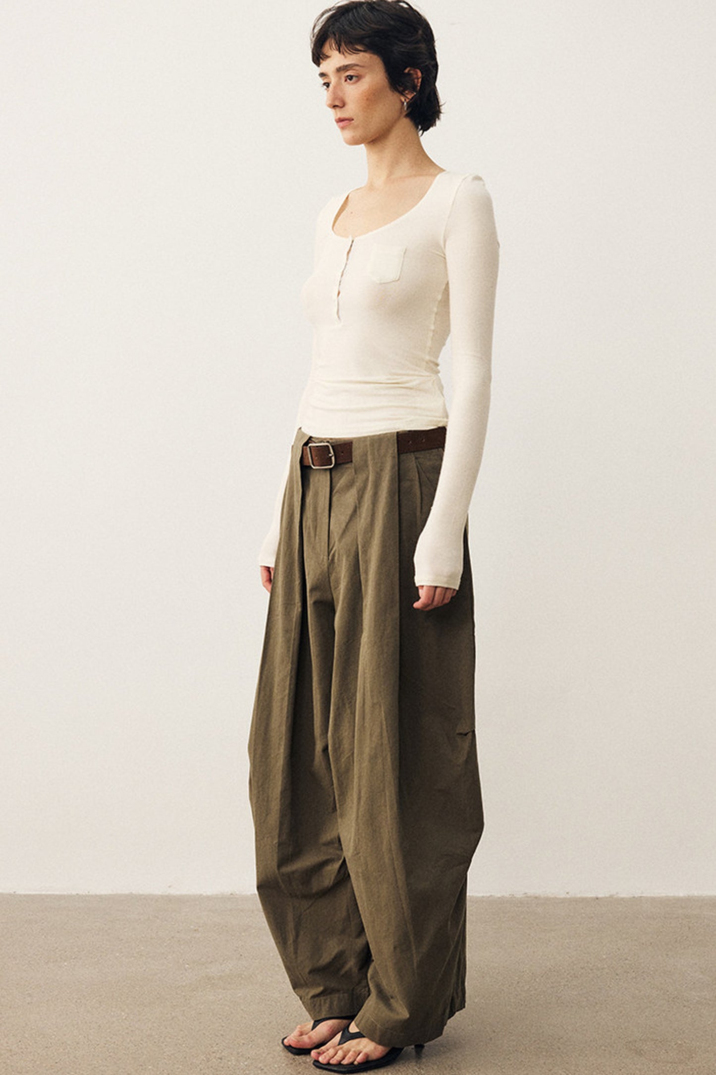 Retro Wide-Leg Parachute Pants